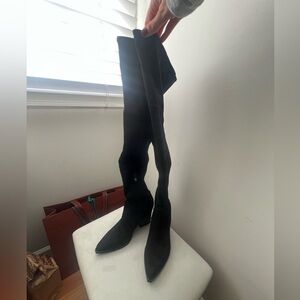 Marc Fisher Black Over the Knee Boots